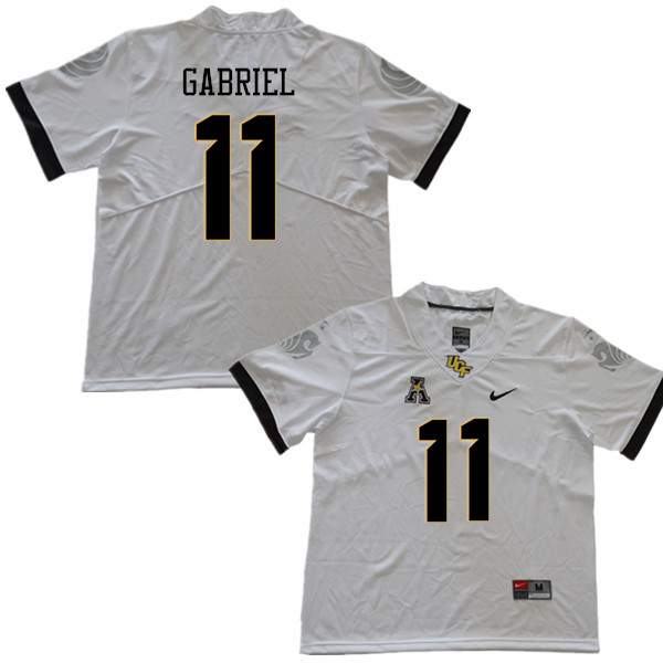 Men #11 Dillon Gabriel UCF Knights College Football Jerseys Sale-White - Click Image to Close